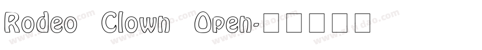 Rodeo Clown Open字体转换